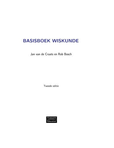 Cover Basisboek wiskunde
